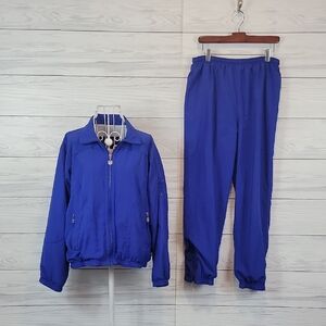Kaelin Vintage Tracksuit Set Royal Blue Womens Size M